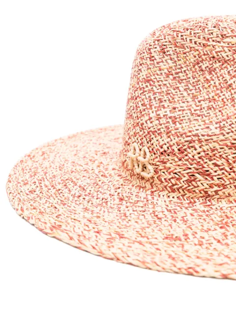 Ruslan Baginskiy logo-appliqué fedora hat FDR036067STR9PMICSRB - 1