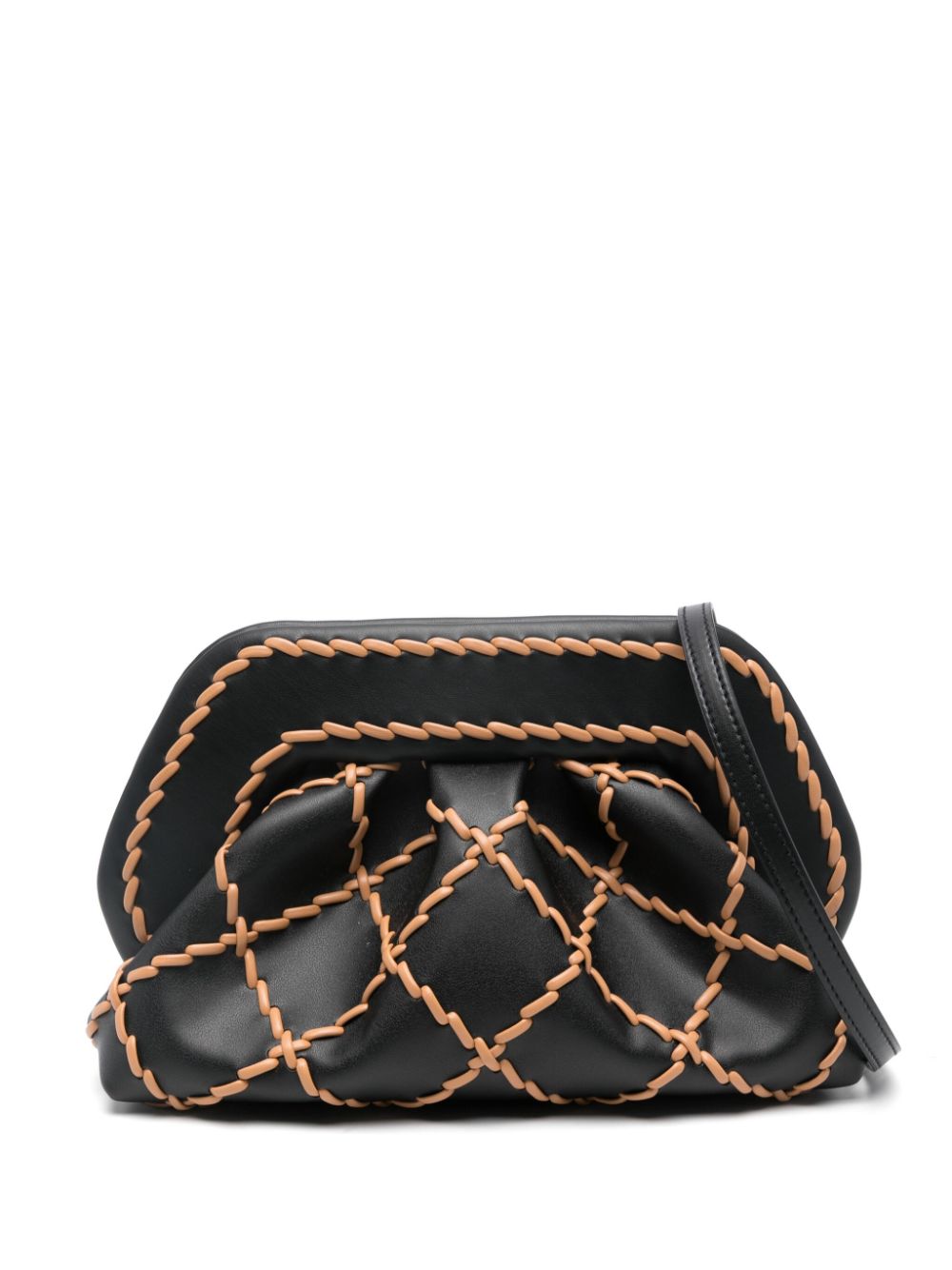 Themoirè Tia clutch bag - Black