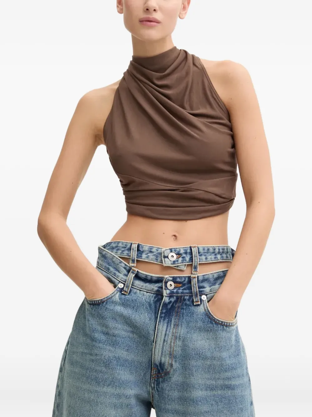 Rick Owens Lilies draped halter-neck top Bruin