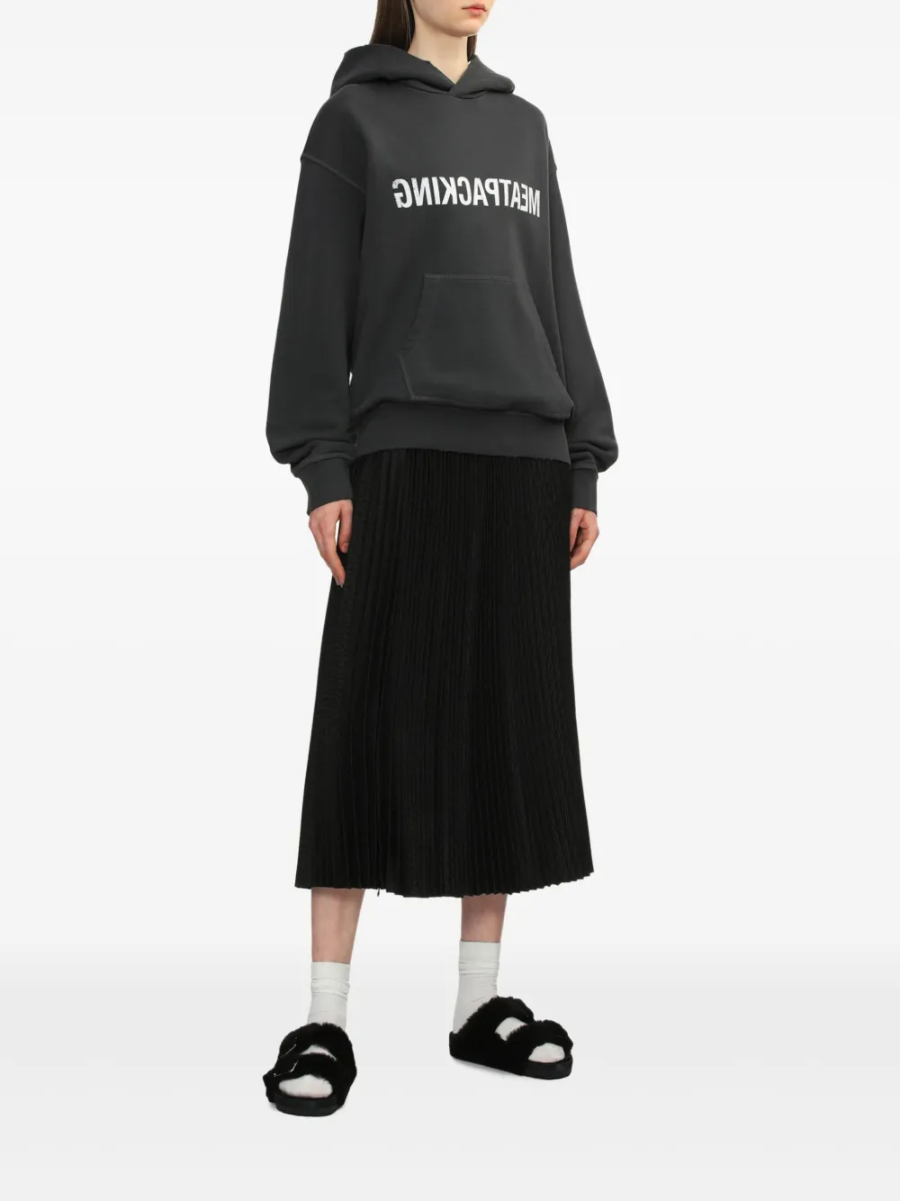 Helmut Lang Man Grey Sweatshirts In 黑色
