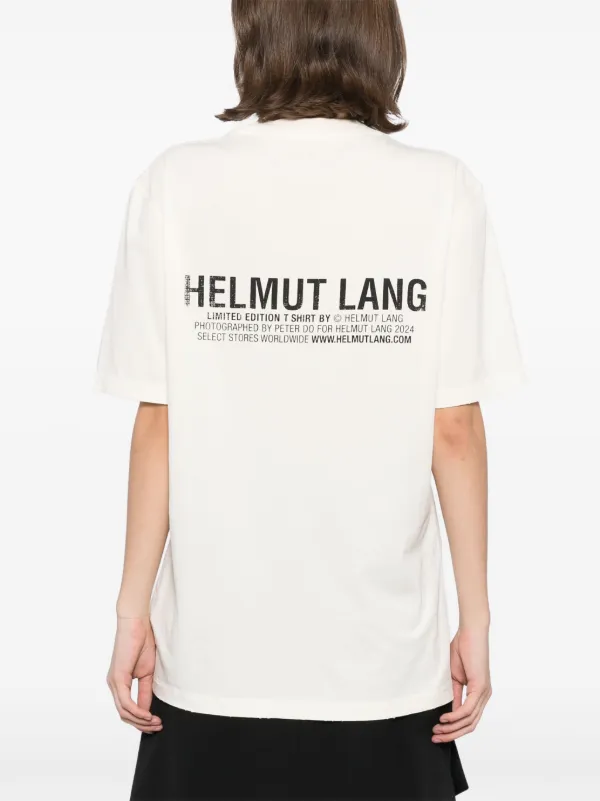 【関税込み】Helmut Lang レッド  Postcard Tシャツ Helmut Lang Postcard Tシャツ | ニュートラル | FARFETCH JP