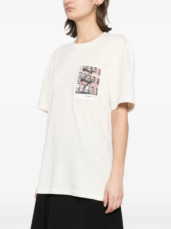 Helmut Lang Postcard T-shirt | Neutrals | FARFETCH
