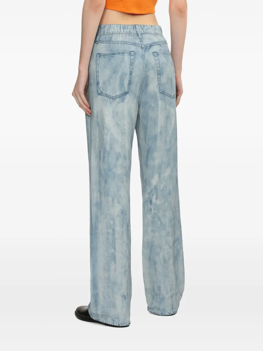 rag & bone Jeans met wassing Blauw
