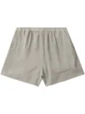 GANNI elasticated mélange shorts - Grey