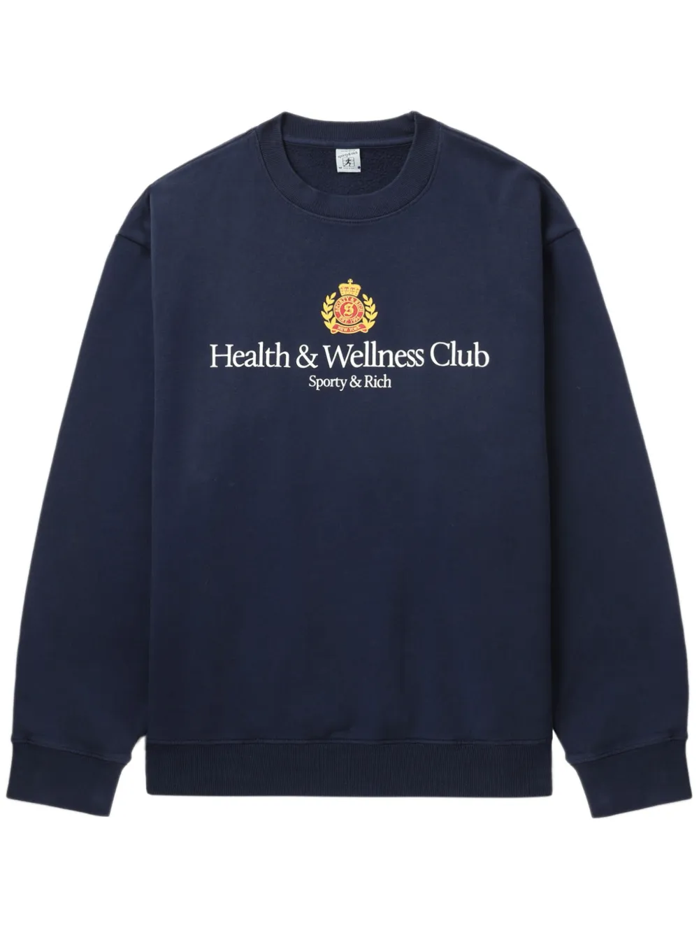 Sporty & Rich H&W Crest sweater Blauw