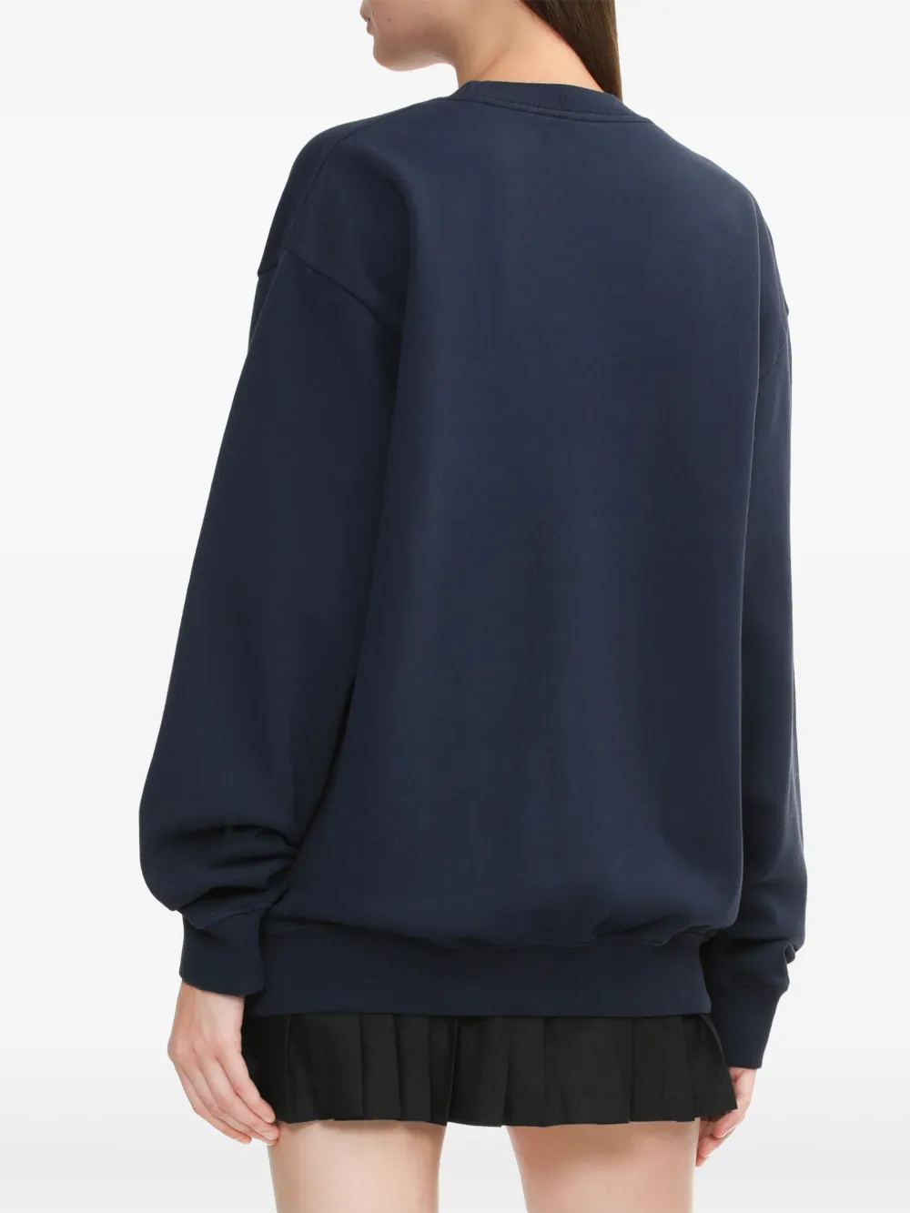 Sporty & Rich H&W Crest sweater Blauw