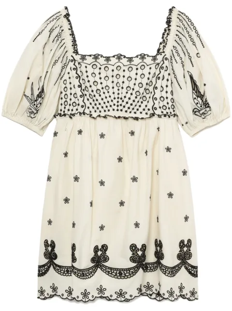 Sea vestido corto bordado