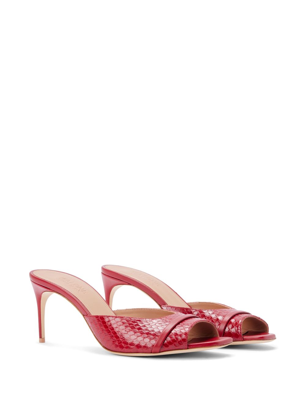 Malone Souliers 70mm Lumi mules Red