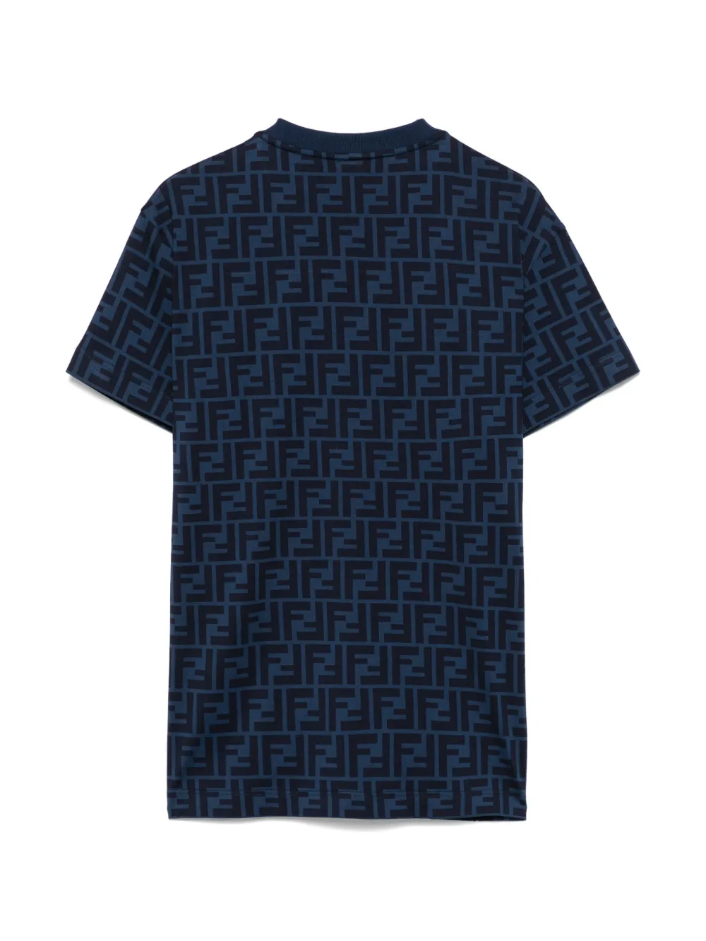 Fendi Kids T-shirt met logo Blauw