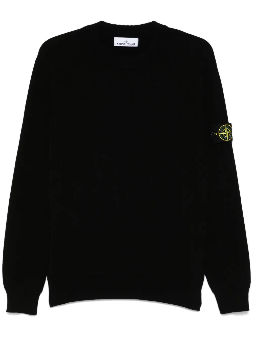 Compass-badge sweater