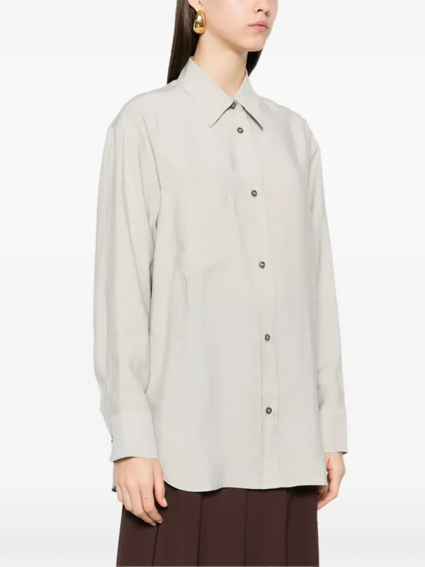 STUDIO NICHOLSON カジュアルシャツ レディース Studio Nicholson Leto Shirt | Grey | FARFETCH