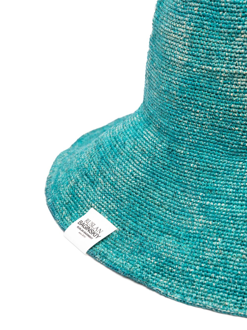 Ruslan Baginskiy weave fedora hat - Blauw