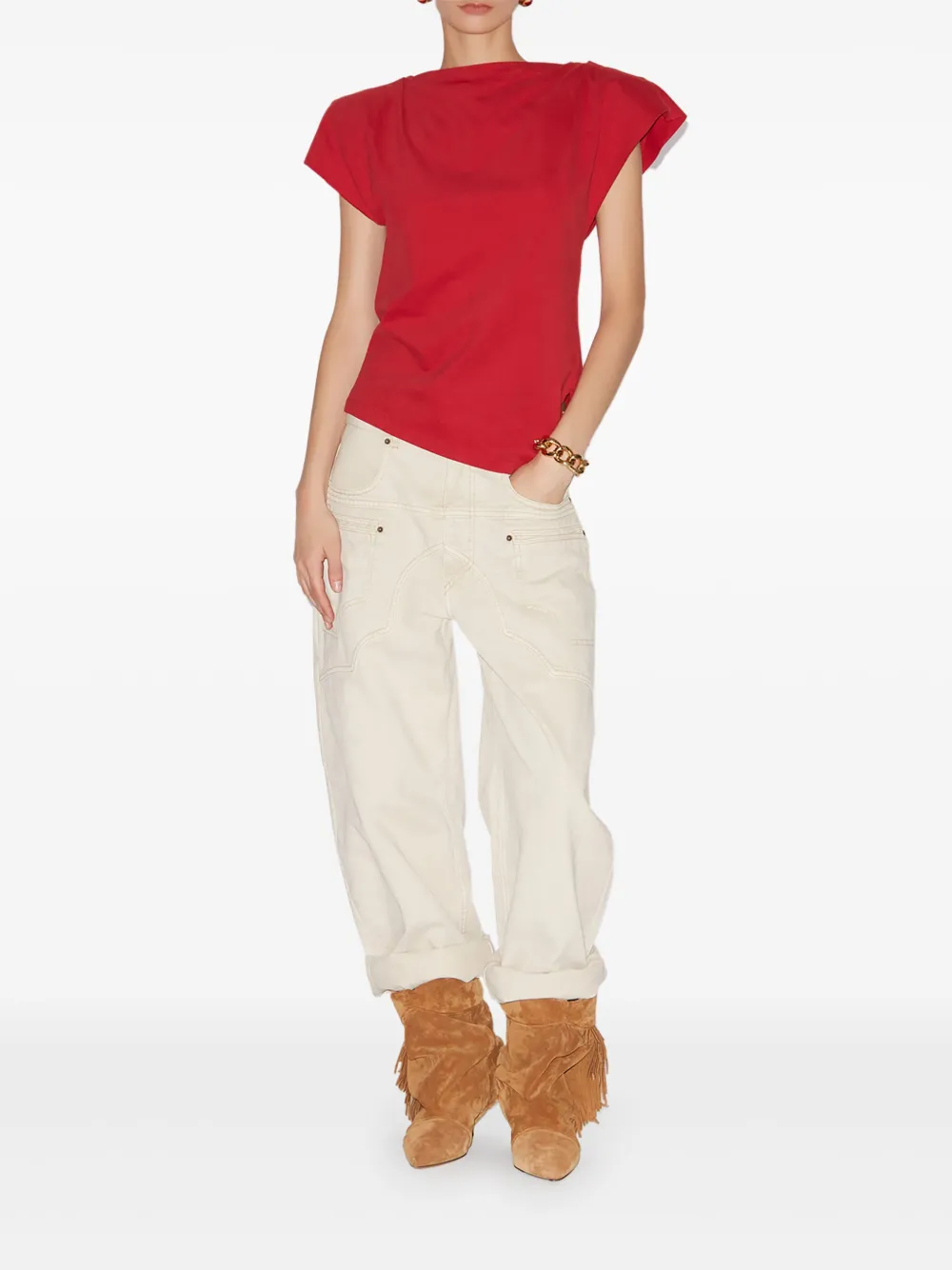 ISABEL MARANT Sebani T-shirt - Rood