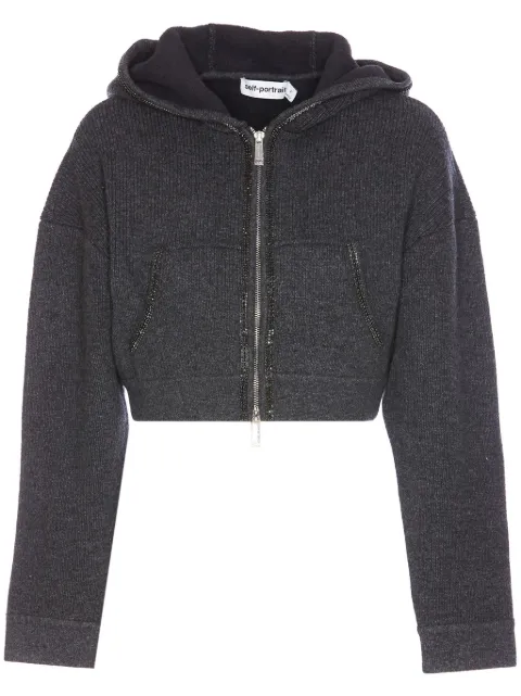 Self-Portrait sweat crop en maille