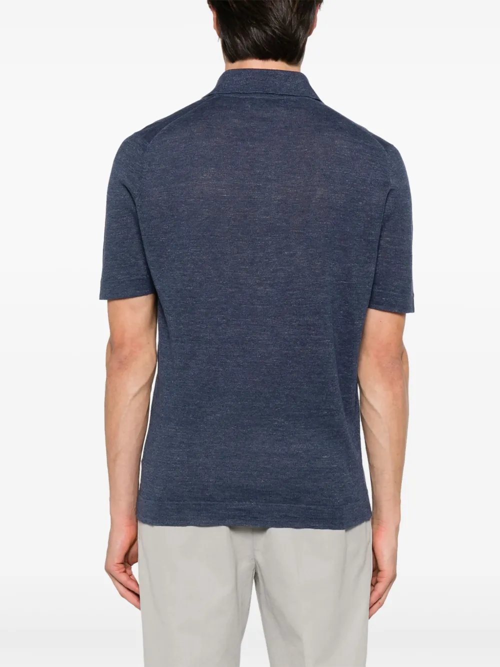 Brunello Cucinelli Poloshirt met korte mouwen Blauw
