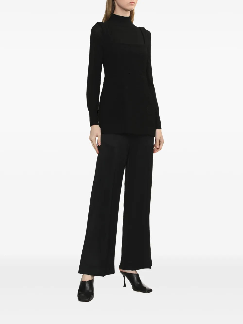 TOTEME Bouclé tanktop - Zwart