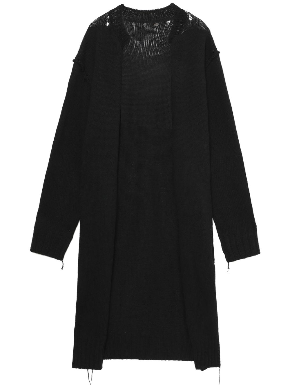 Y's cotton long cardigan - Black