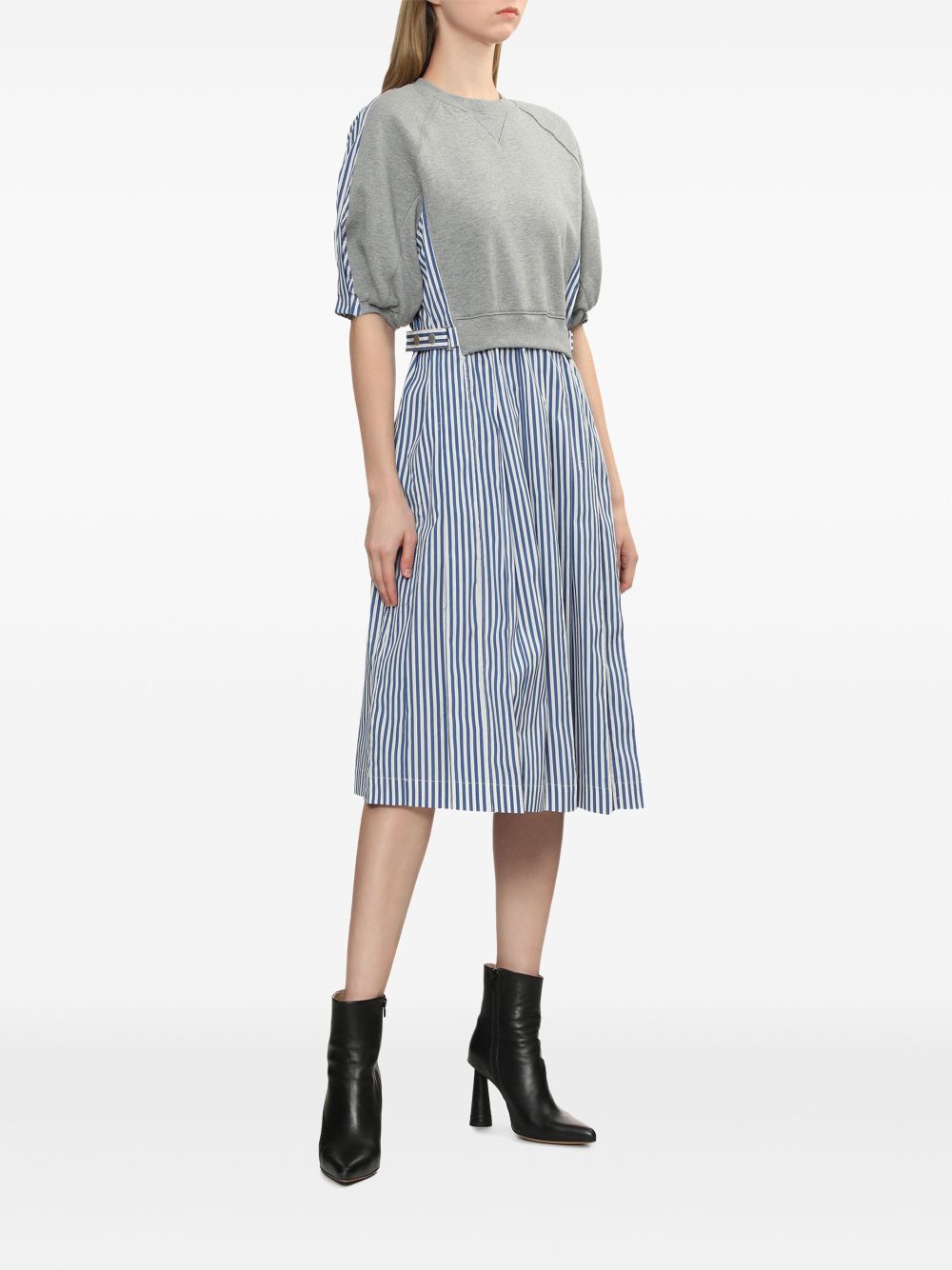 3.1 Phillip Lim sweatshirt combo dress - Grijs