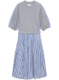 3.1 Phillip Lim sweatshirt combo dress - Grey