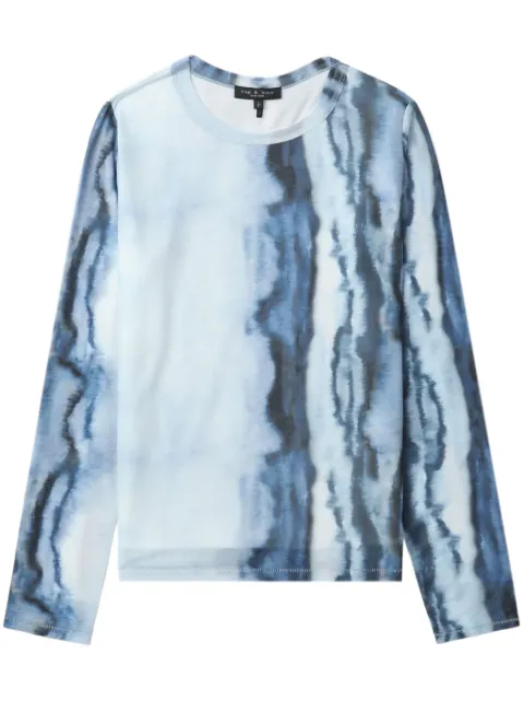 rag & bone marble-print T-shirt