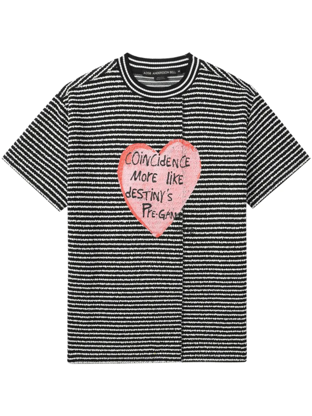 heart-print T-shirt