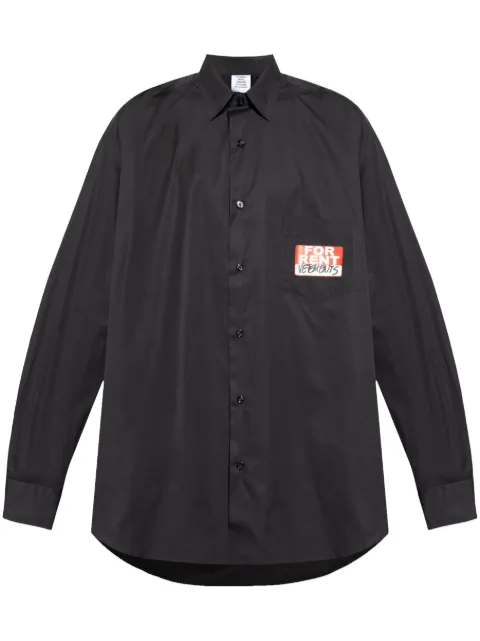 VETEMENTS sticker-print shirt