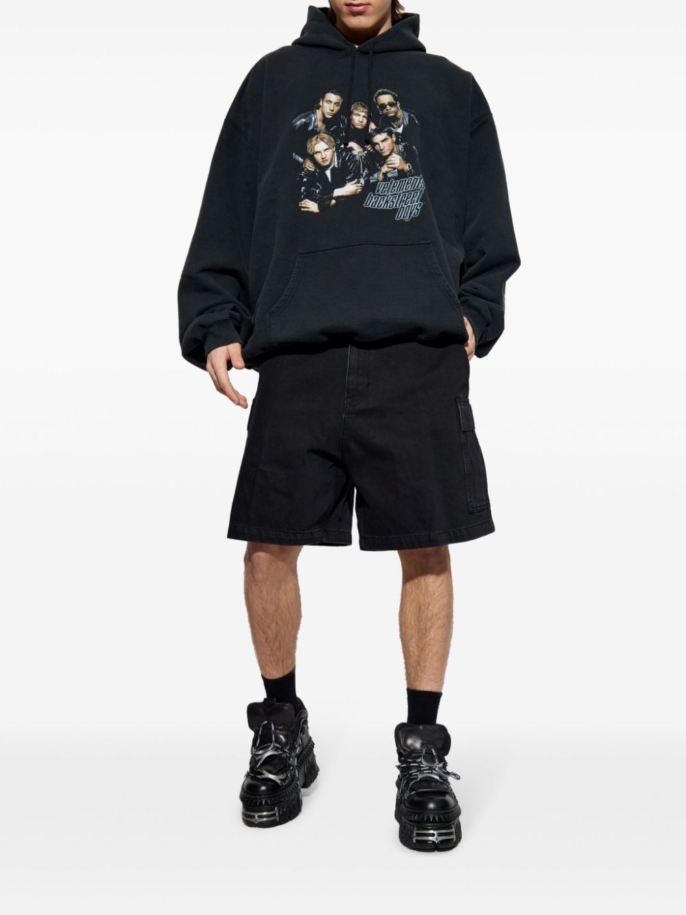 VETEMENTS Backstreet Boys print hoodie - Zwart