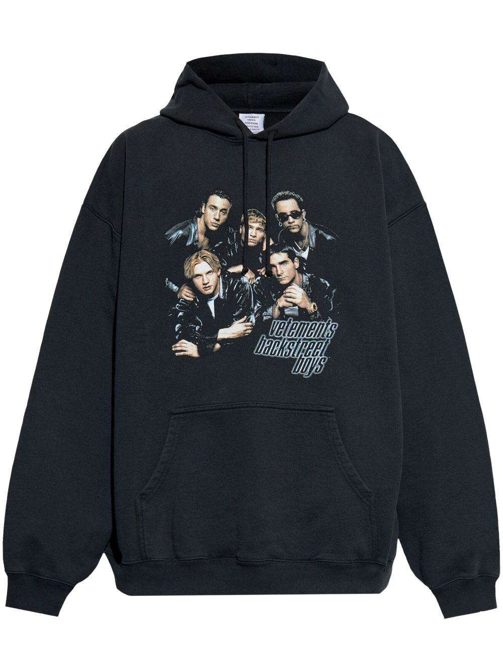 VETE TS Hoodie met print Zwart