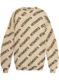 VETEMENTS logo sweater - Neutrals