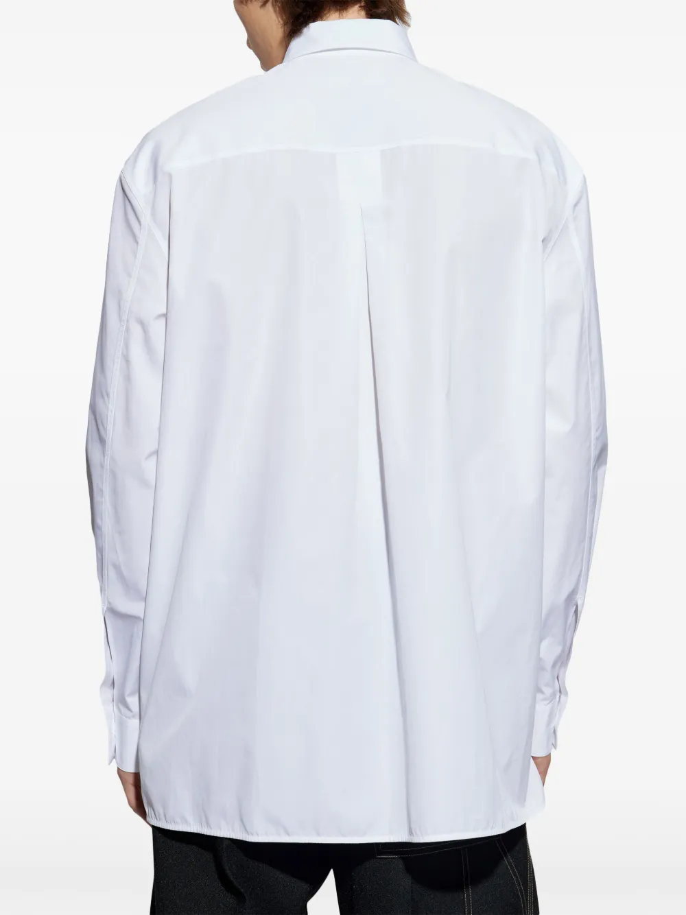 Jil Sander Overhemd met logo en monogram Wit