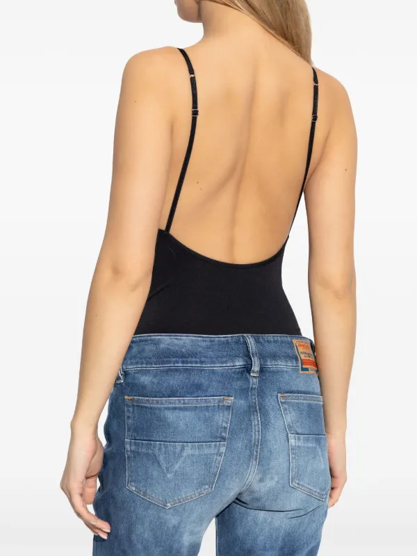 DIESEL>>ディーゼル Ufby-Oval-D-ボディスーツ UFBY-D-OVAL-LACE-BODYSUIT Camo lace bodysuit with Oval D