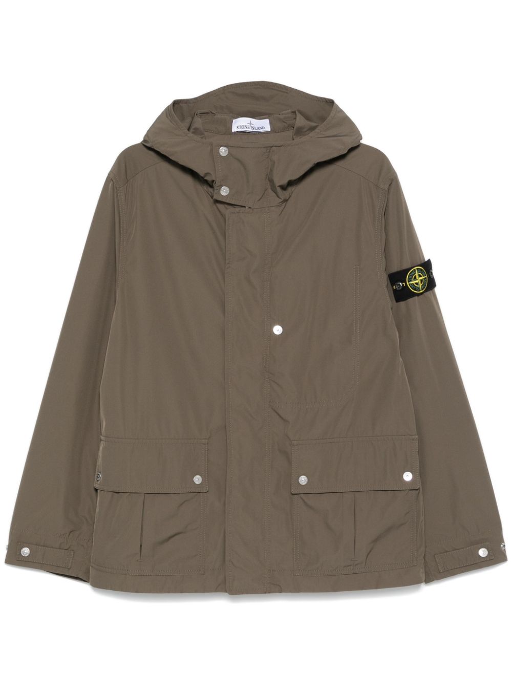 Stone Island Jack met Compass-logopatch Groen