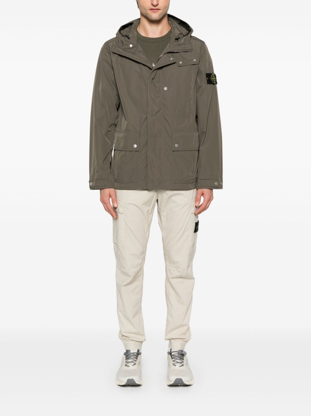 Stone Island Compass-badge jacket - Groen