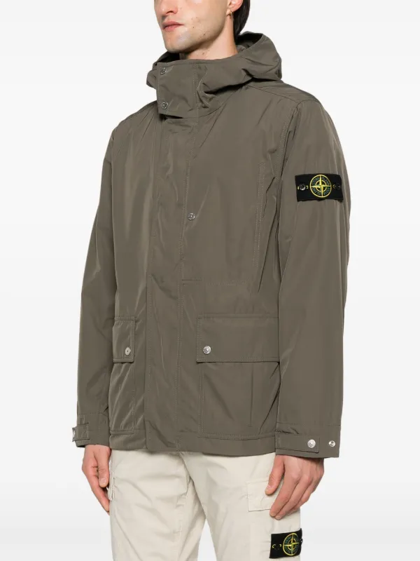 Stone island jacket olive online