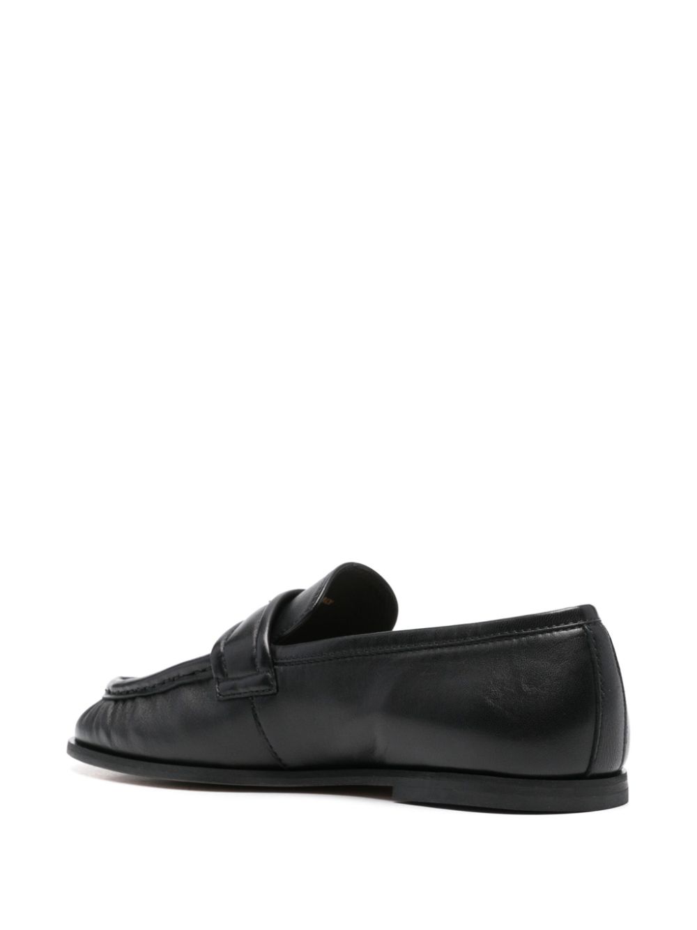 PINKO logo-plaque loafers Black