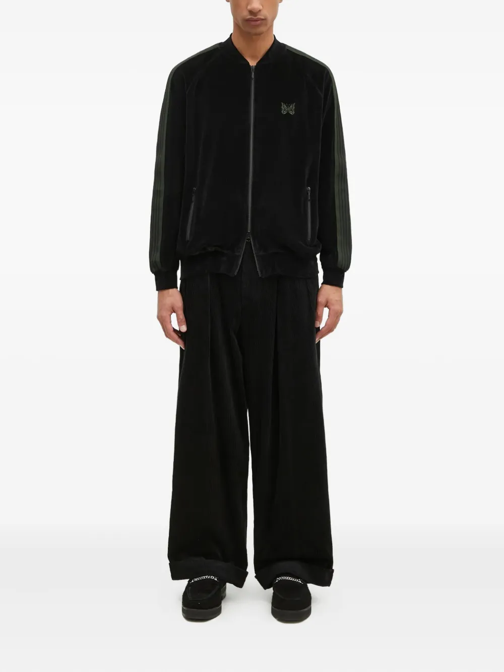 Engineered Garments pleated trousers - Zwart