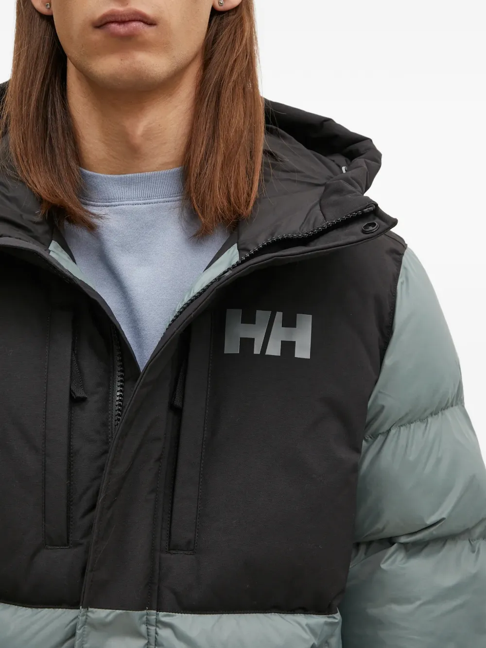Helly Hansen Jack met capuchon en logo Grijs