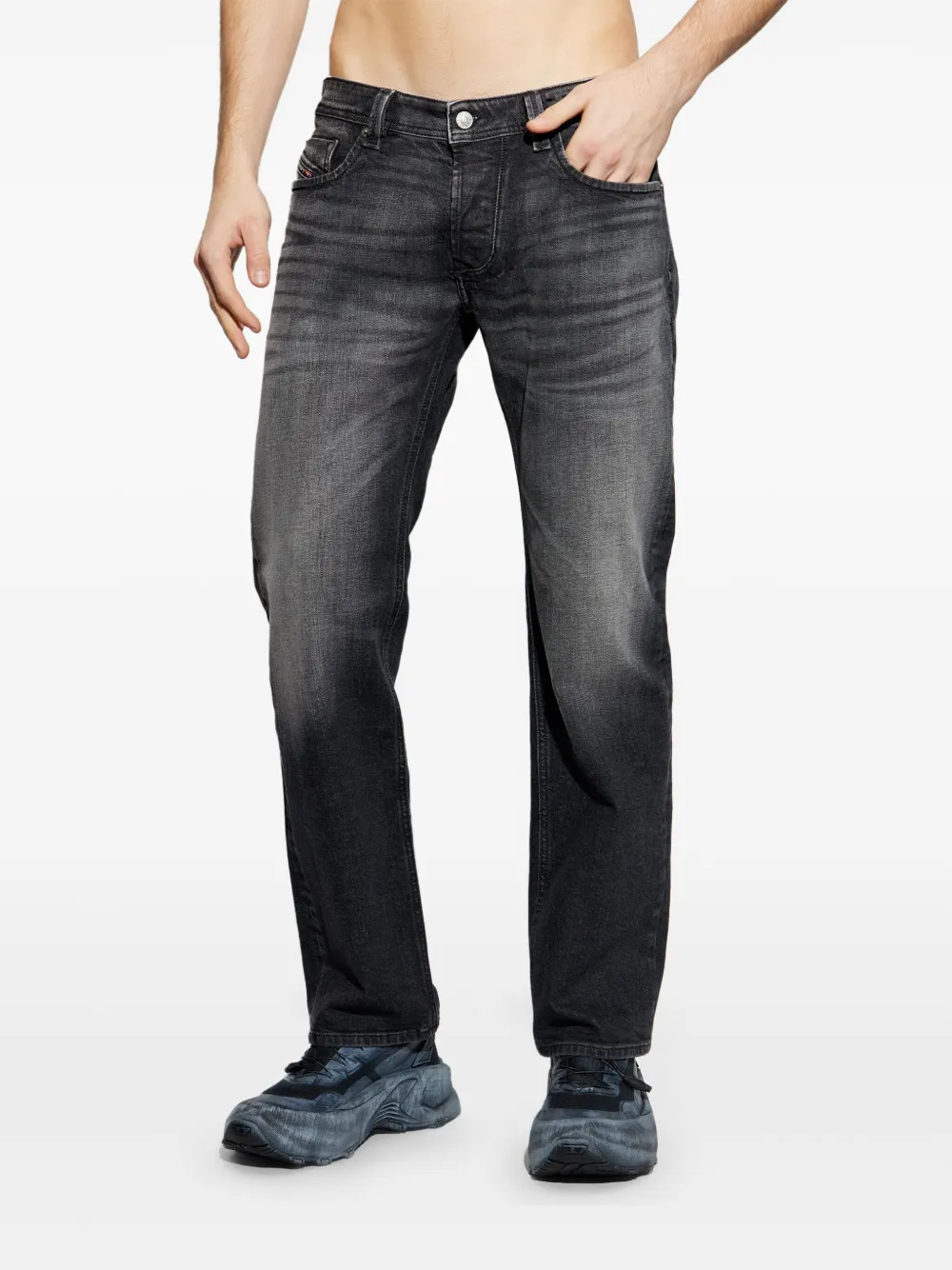 Diesel 1985 Larkee 09L52 straight jeans Grijs