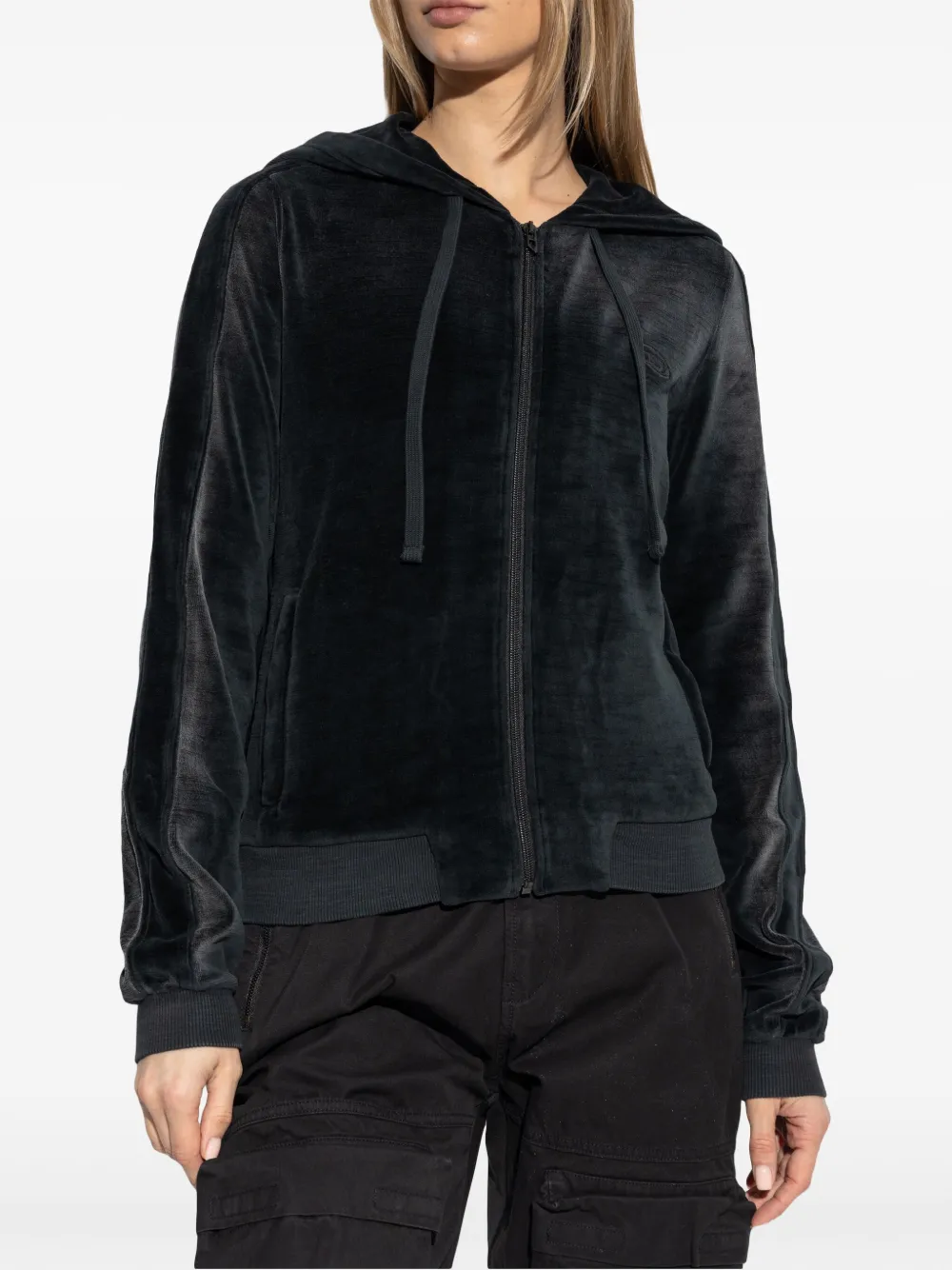 Diesel F-Ely-Q1 hoodie Zwart