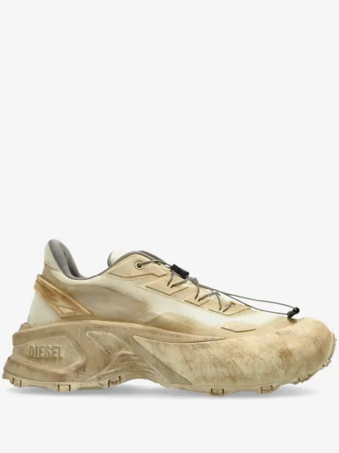 Diesel D-Cage-distressed chunky sneakers in ripstop
