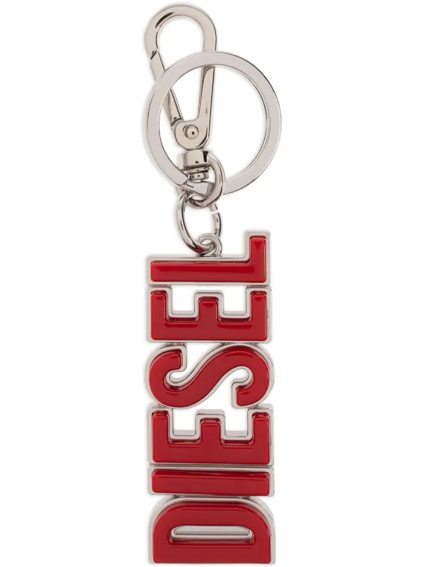 DIESEL キーホルダー レッド シルバー Diesel DSL 3D キーホルダー | レッド | FARFETCH JP