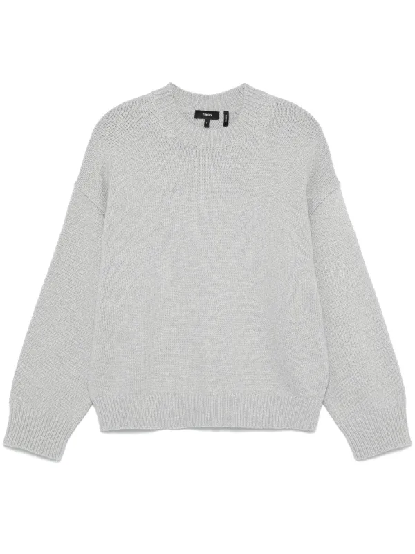 Theory Crew-neck Sweater in Grey