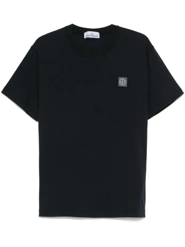 ストーンアイランド STONE  コンパスロゴT 黒 2XL相当 Stone Island コンパスモチーフ Tシャツ | ブルー | FARFETCH JP
