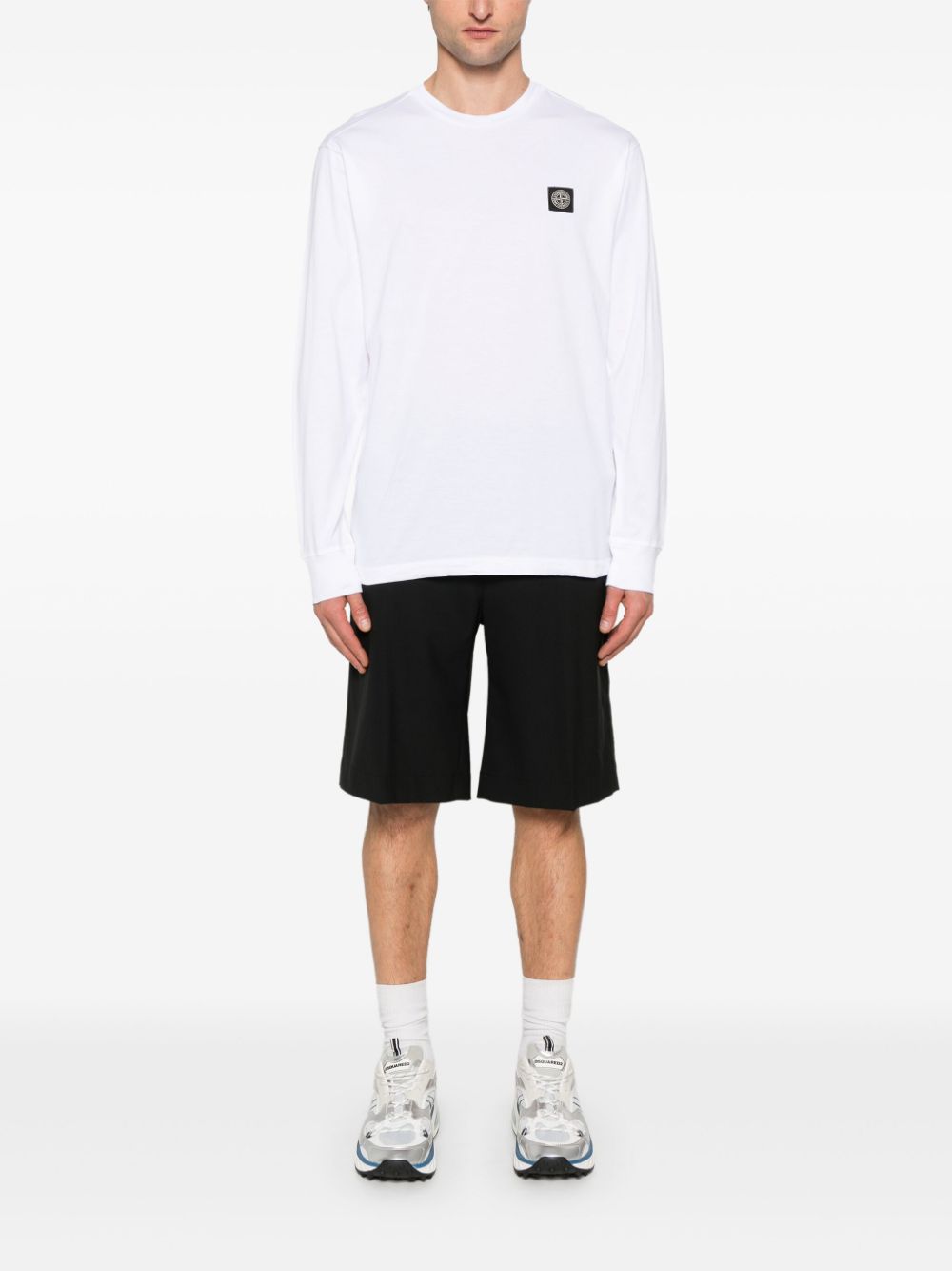 Stone Island Compass-motif T-shirt - Wit