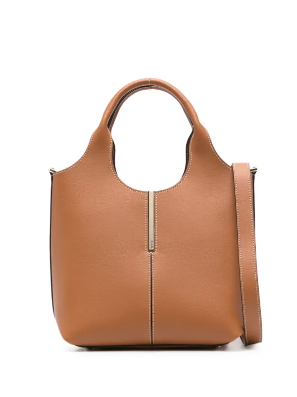 【関税&送料込み】Tod'S Leather Mini Tote Bags Tod's Mini Leather Tote Bag | Brown | FARFETCH