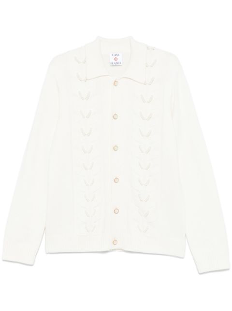 Casablanca faux-pearl-embellished cardigan