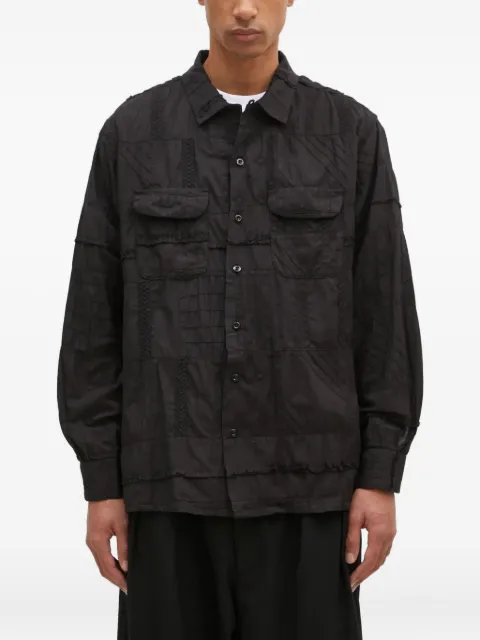 Engineered Garments patchwork shirt jacket