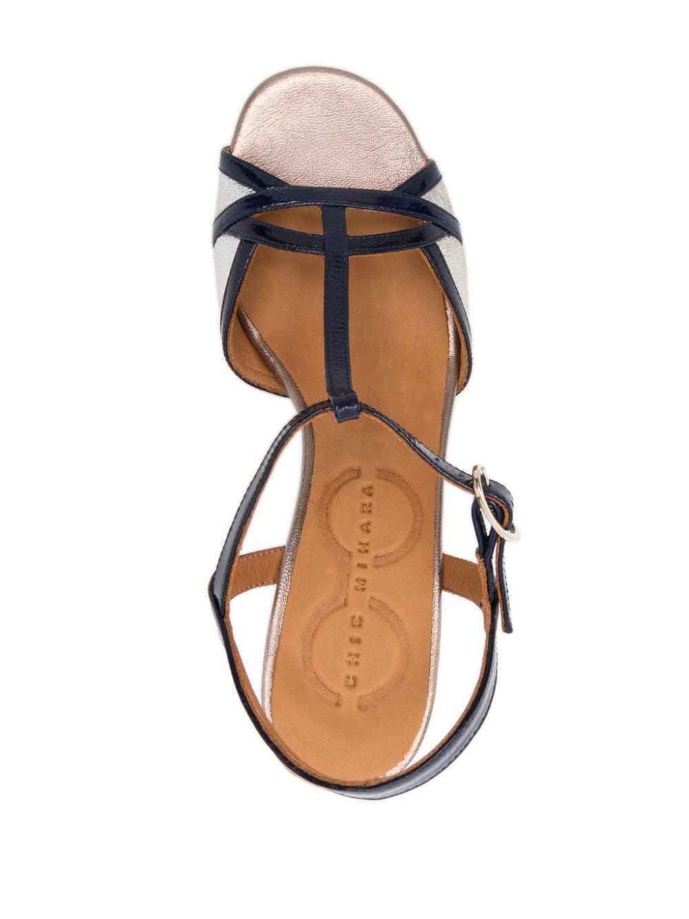 Chie Mihara 80 mm Bejo sandalen Blauw