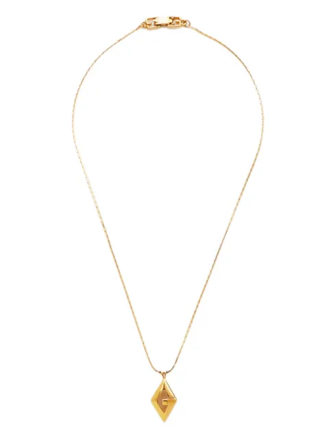 Givenchy Pre-Owned 1990s G logo necklace