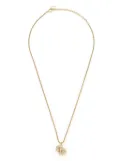 Christian Dior Pre-Owned 1990s CD rhinestone necklace - Gold